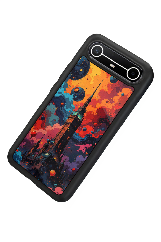 Tecno Spark Slim 5G Uyumlu Abstract Tasarımlı Glossy Premium Kılıf