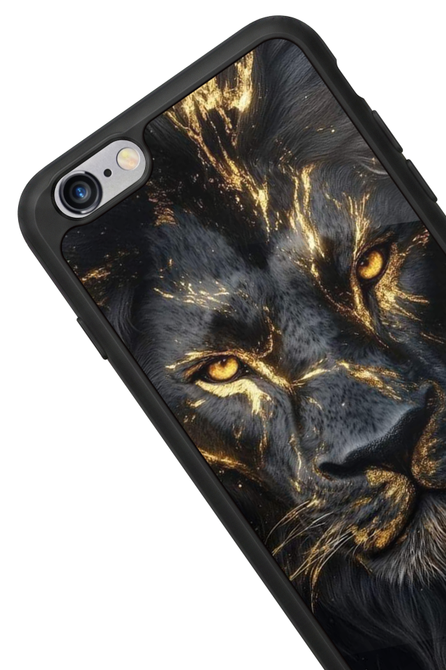 iPhone 6s Plus Uyumlu Aslan Tasarımlı Glossy Premium Kılıf