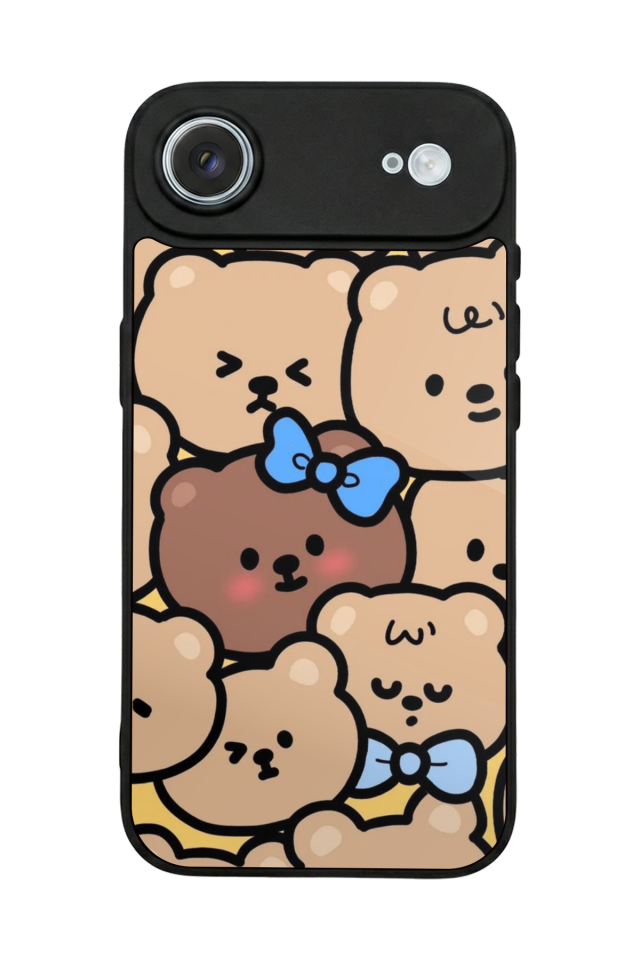 iPhone 17 Air Uyumlu Ayı Tasarımlı Glossy Premium Kılıf