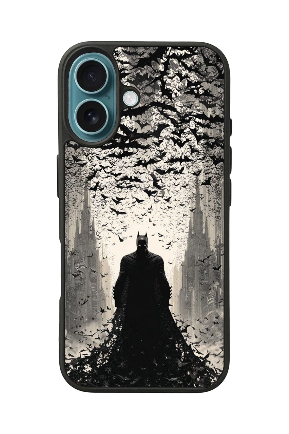 iPhone 16 Uyumlu Batman Tasarımlı Glossy Premium Kılıf