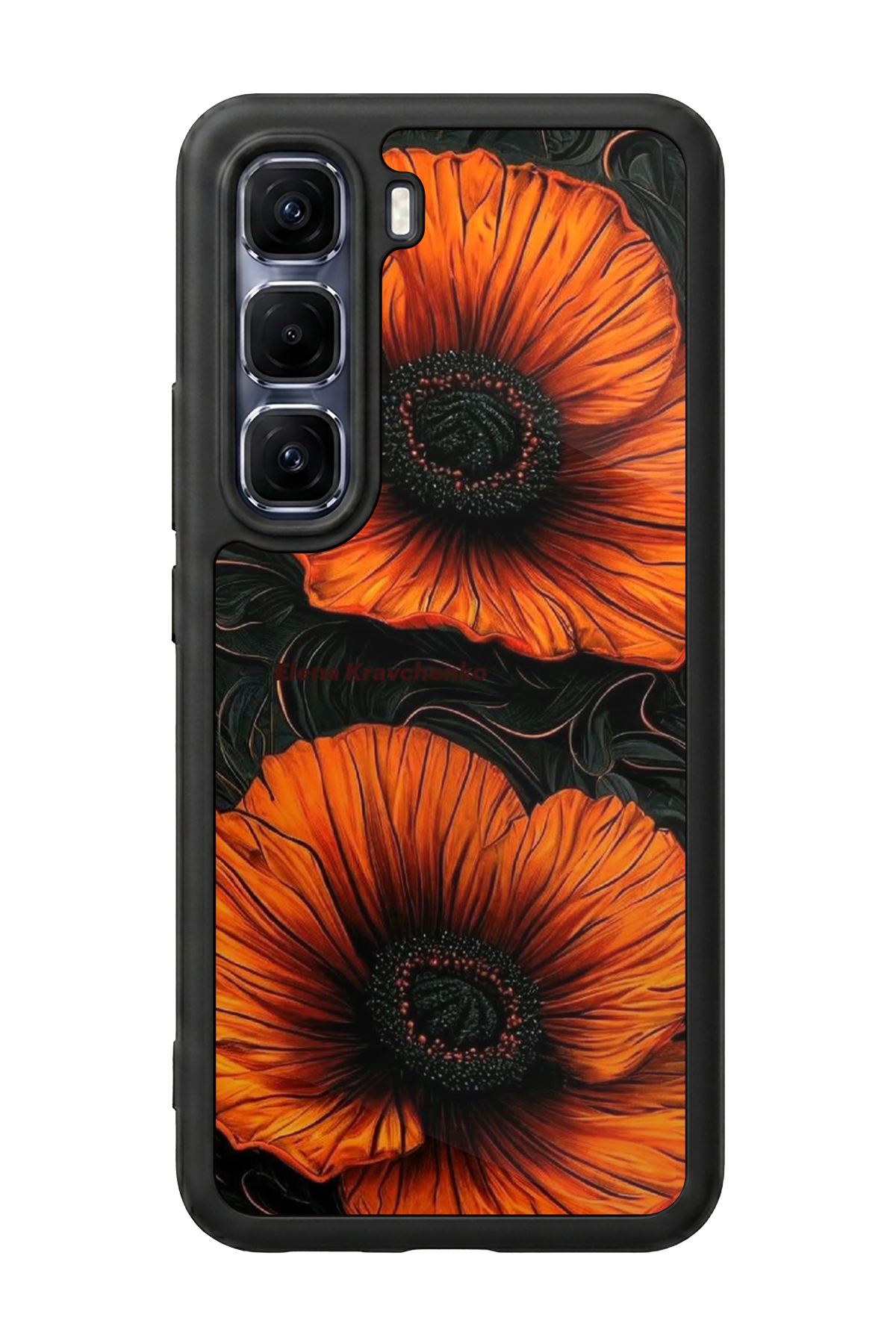 Infinix Hot 60 Pro Plus Uyumlu Botanik Tasarımlı Glossy Premium Kılıf