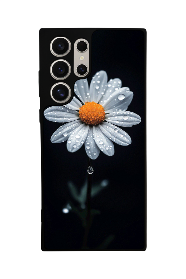 Samsung Galaxy S22 Ultra Uyumlu Cicek Tasarımlı Glossy Premium Kılıf