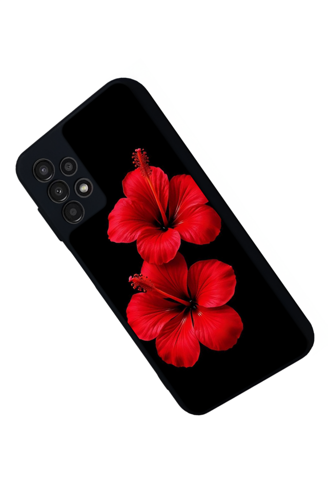 Samsung Galaxy A23 Uyumlu Cicek Tasarımlı Glossy Premium Kılıf