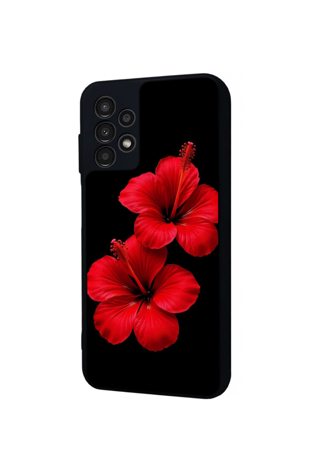 Samsung Galaxy A23 Uyumlu Cicek Tasarımlı Glossy Premium Kılıf