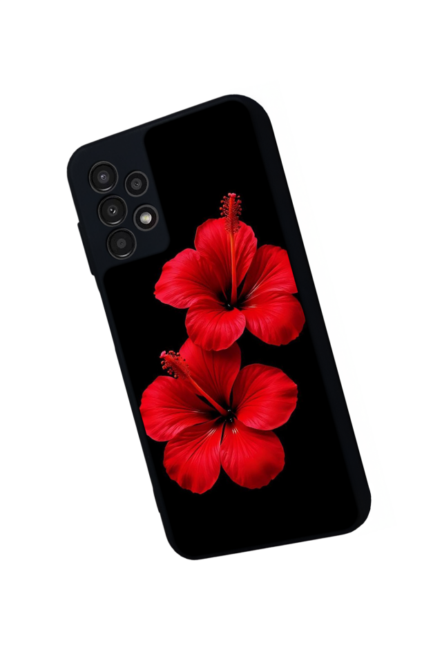Samsung Galaxy A23 Uyumlu Cicek Tasarımlı Glossy Premium Kılıf