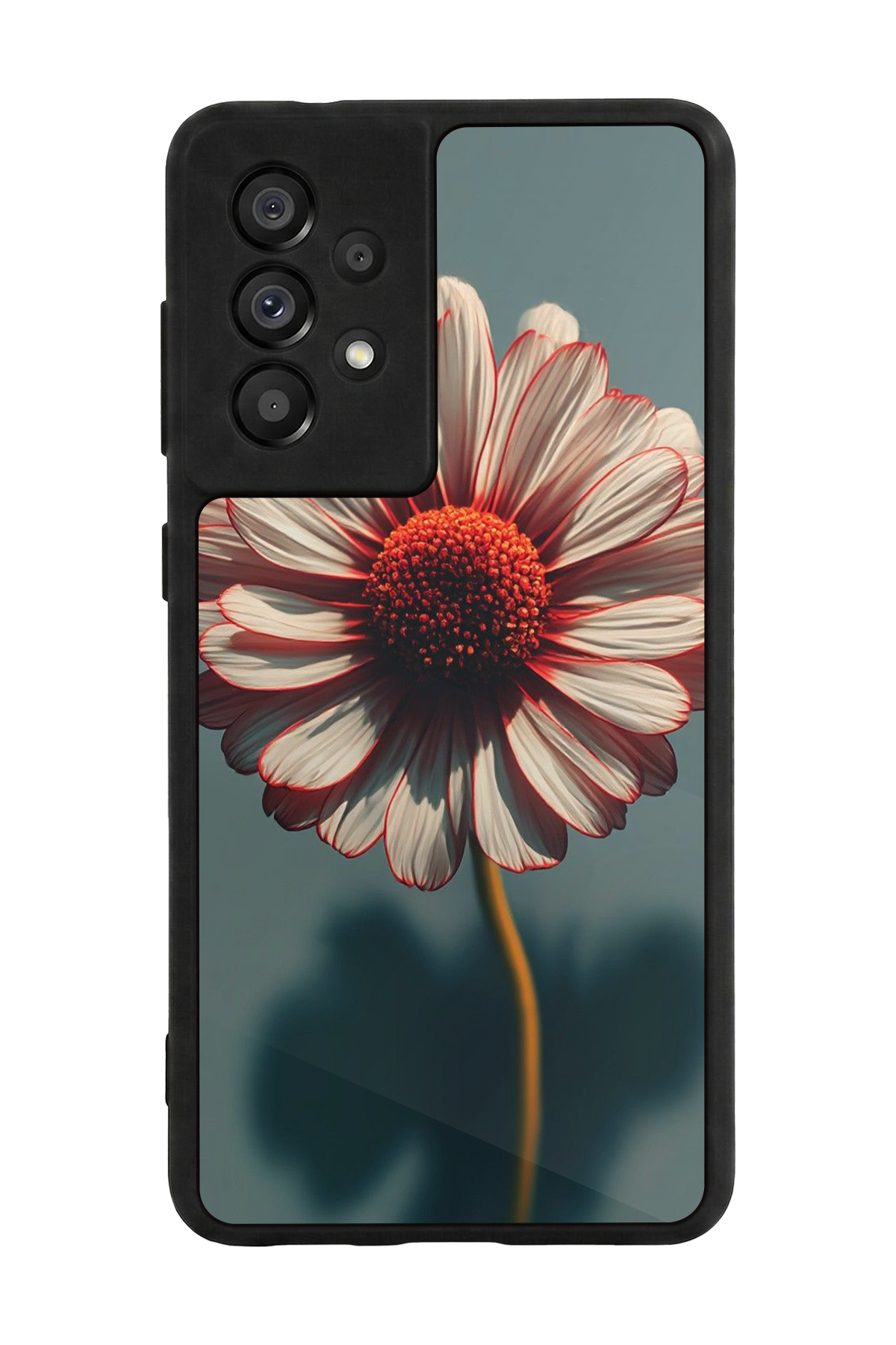 Samsung Galaxy A73 Uyumlu Cicek Tasarımlı Glossy Premium Kılıf
