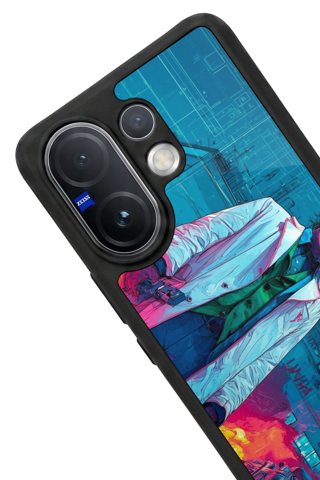 Vivo V60 Uyumlu Joker Tasarımlı Glossy Premium Kılıf