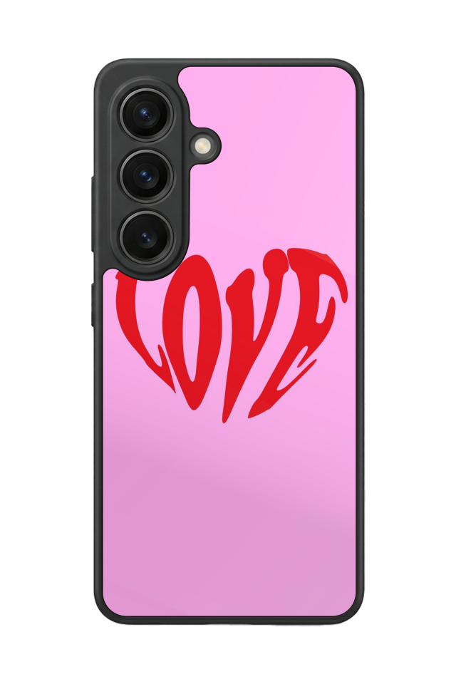 Samsung Galaxy S26 Uyumlu Kalp Love Tasarımlı Glossy Premium Kılıf