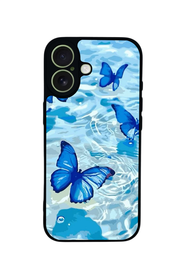 iPhone 17 Uyumlu Kelebek Tasarımlı Glossy Premium Kılıf