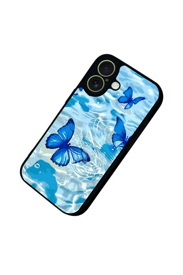 iPhone 17 Uyumlu Kelebek Tasarımlı Glossy Premium Kılıf