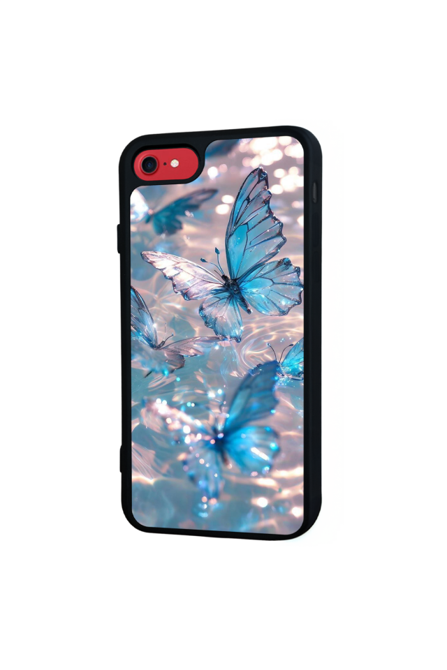 iPhone 7 Uyumlu Kelebek Tasarımlı Glossy Premium Kılıf