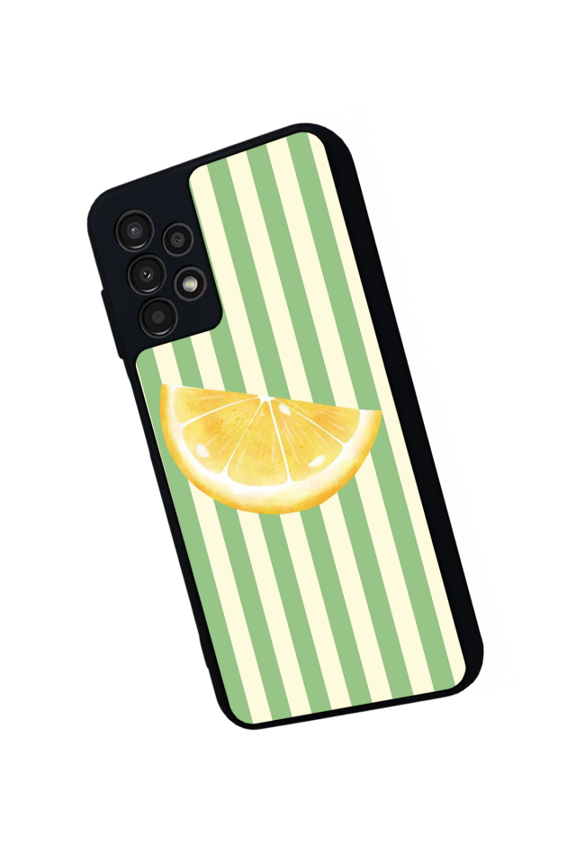 Samsung Galaxy A13 Uyumlu Limon Tasarımlı Glossy Premium Kılıf
