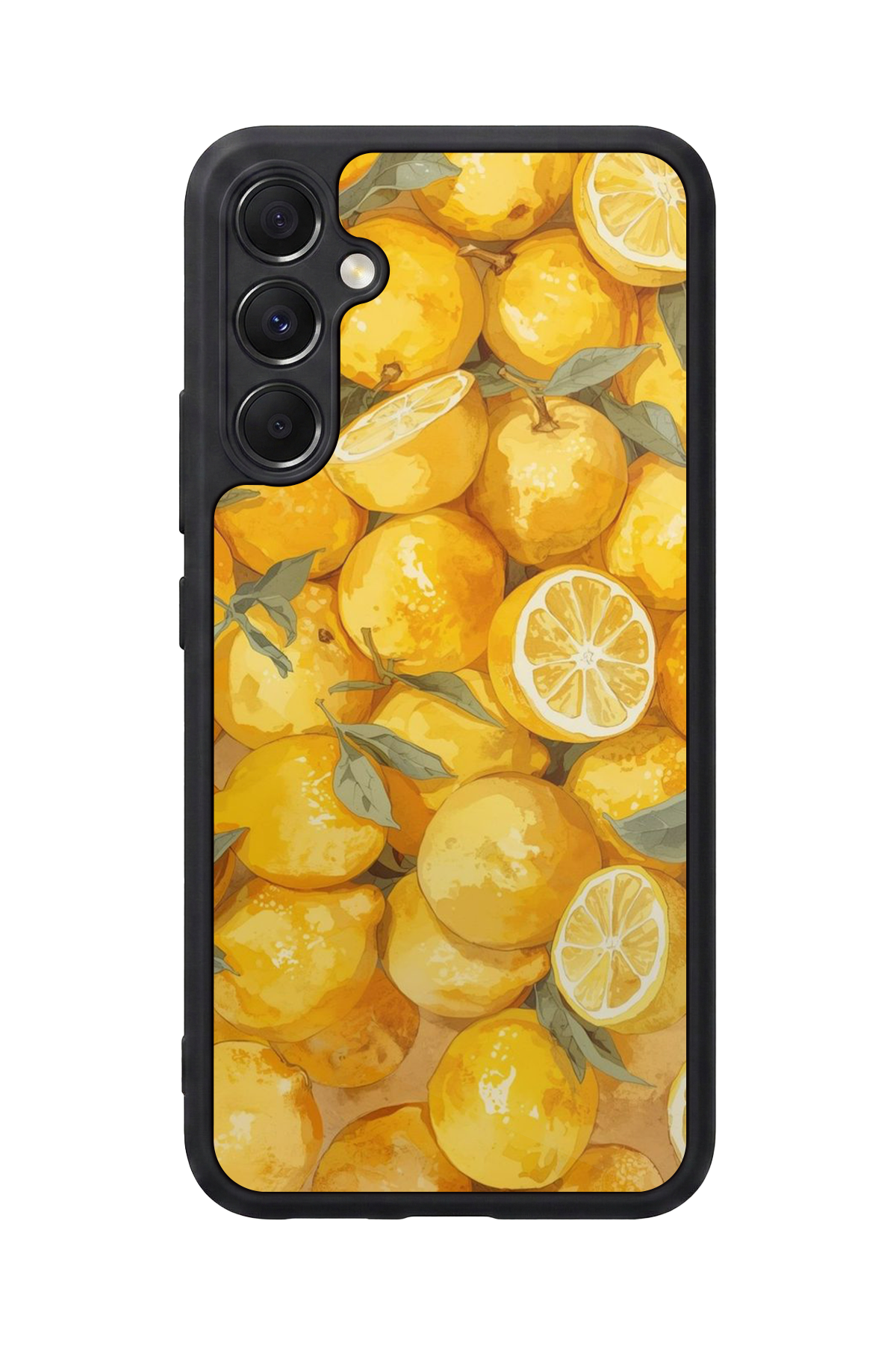 Samsung Galaxy M34 Uyumlu Limon Tasarımlı Glossy Premium Kılıf