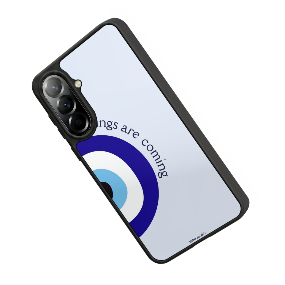 Samsung Galaxy A37 Uyumlu Nazar Tasarımlı Glossy Premium Kılıf