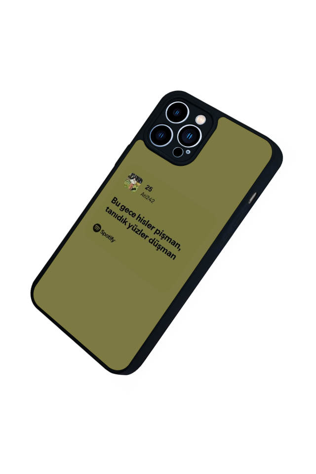 iPhone 13 Pro Max Uyumlu Sarki Sozleri Tasarımlı Glossy Premium Kılıf