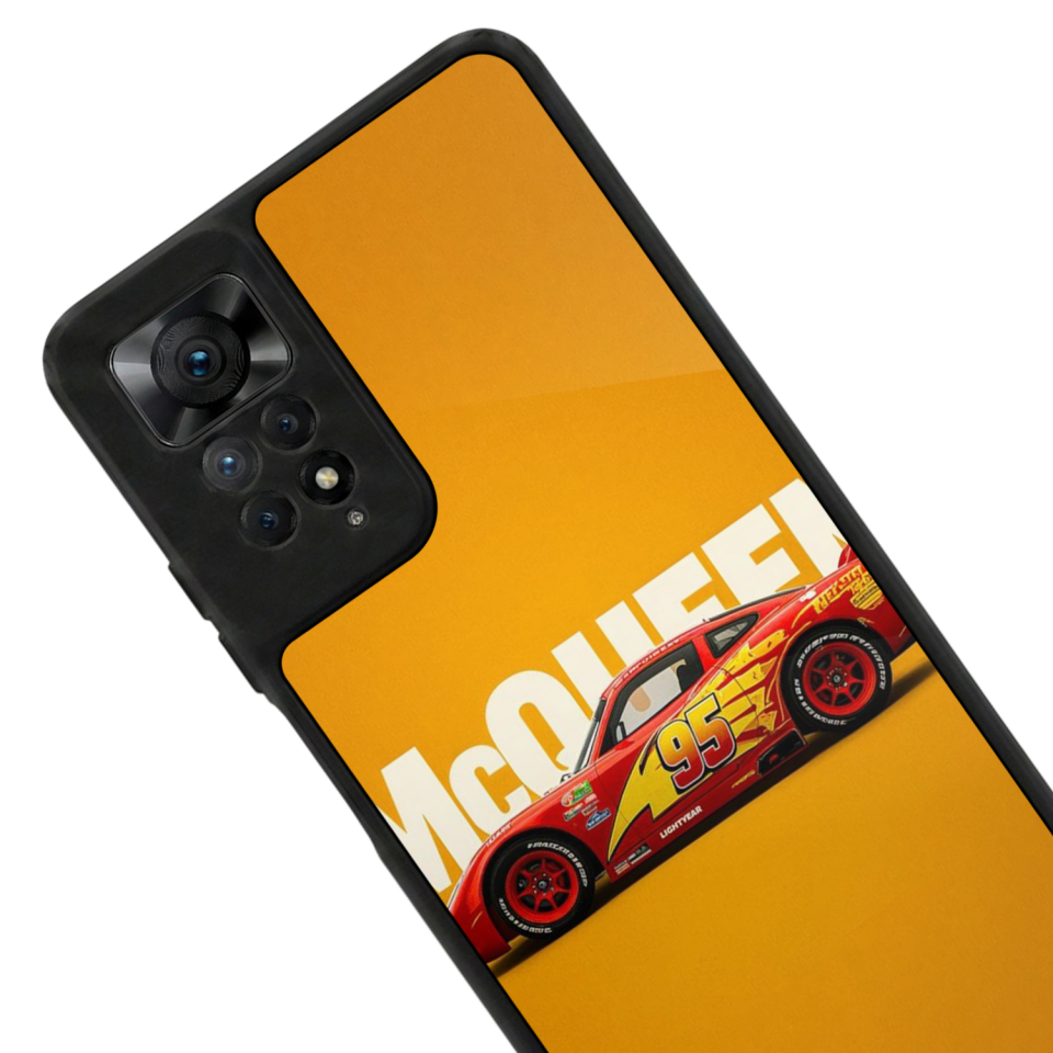 Xiaomi Redmi Note 12 Pro Uyumlu Şimsek McQueen Tasarımlı Glossy Premium Kılıf