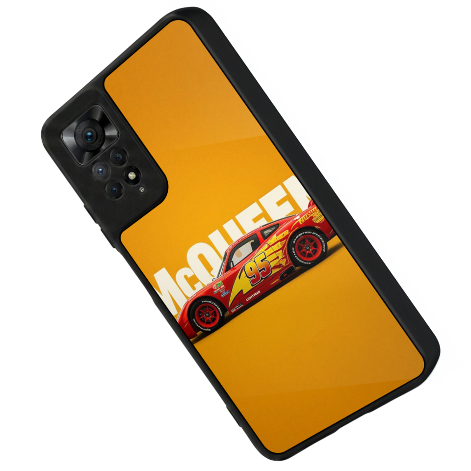 Xiaomi Redmi Note 12 Pro Uyumlu Şimsek McQueen Tasarımlı Glossy Premium Kılıf