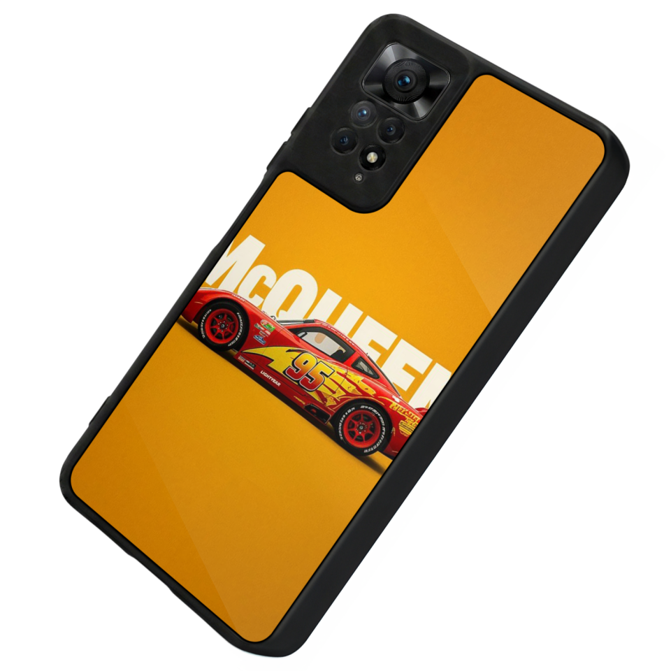 Xiaomi Redmi Note 12 Pro Uyumlu Şimsek McQueen Tasarımlı Glossy Premium Kılıf