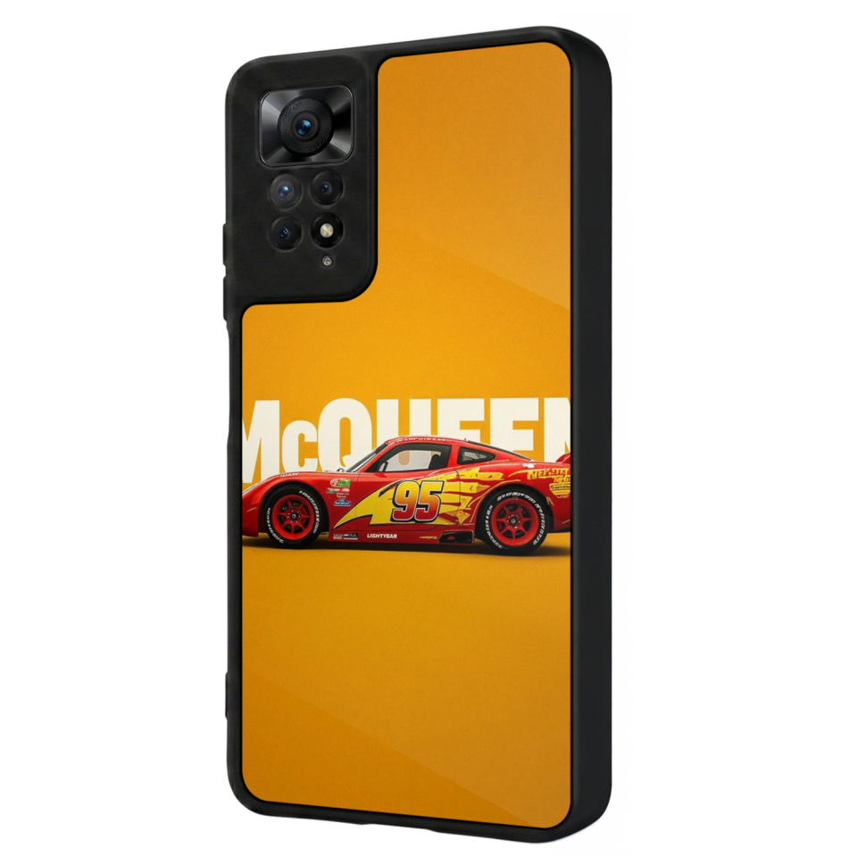 Xiaomi Redmi Note 12 Pro Uyumlu Şimsek McQueen Tasarımlı Glossy Premium Kılıf