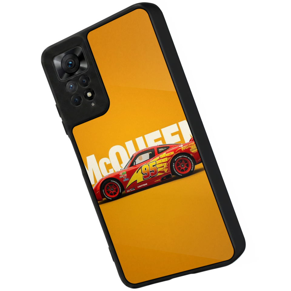 Xiaomi Redmi Note 12 Pro Uyumlu Şimsek McQueen Tasarımlı Glossy Premium Kılıf