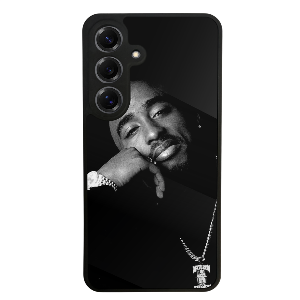 Samsung Galaxy S25 Uyumlu Tupac Tasarımlı Glossy Premium Kılıf
