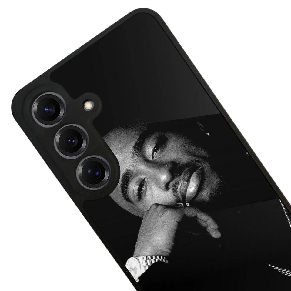 Samsung Galaxy S25 Uyumlu Tupac Tasarımlı Glossy Premium Kılıf