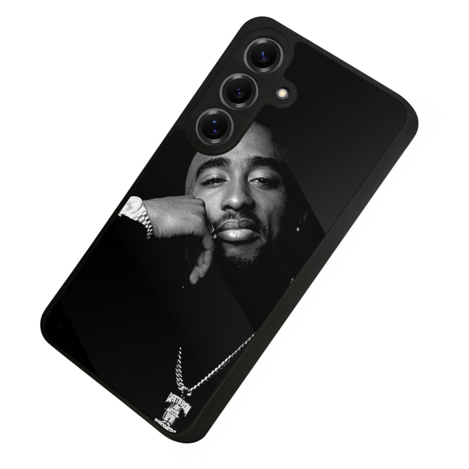 Samsung Galaxy S25 Uyumlu Tupac Tasarımlı Glossy Premium Kılıf