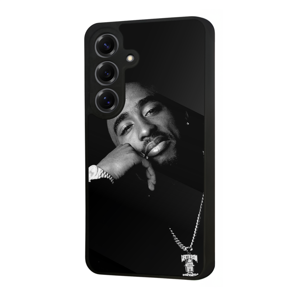 Samsung Galaxy S25 Uyumlu Tupac Tasarımlı Glossy Premium Kılıf