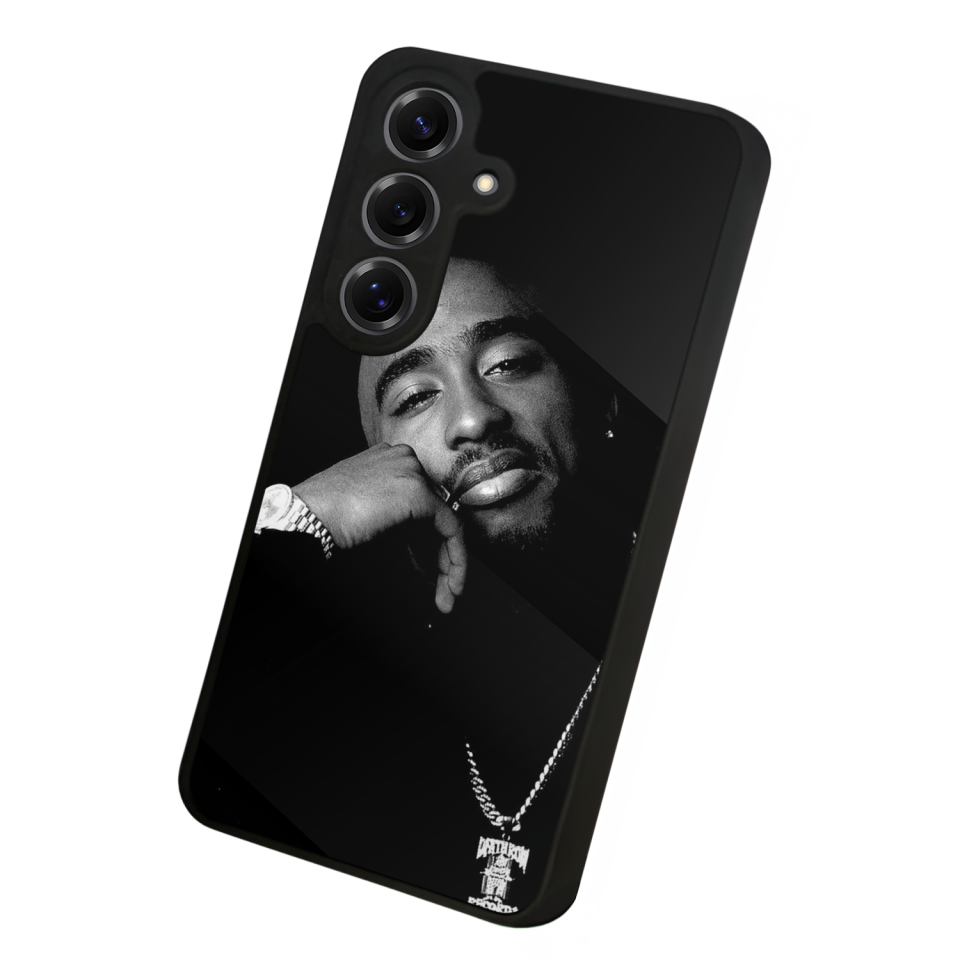 Samsung Galaxy S25 Uyumlu Tupac Tasarımlı Glossy Premium Kılıf