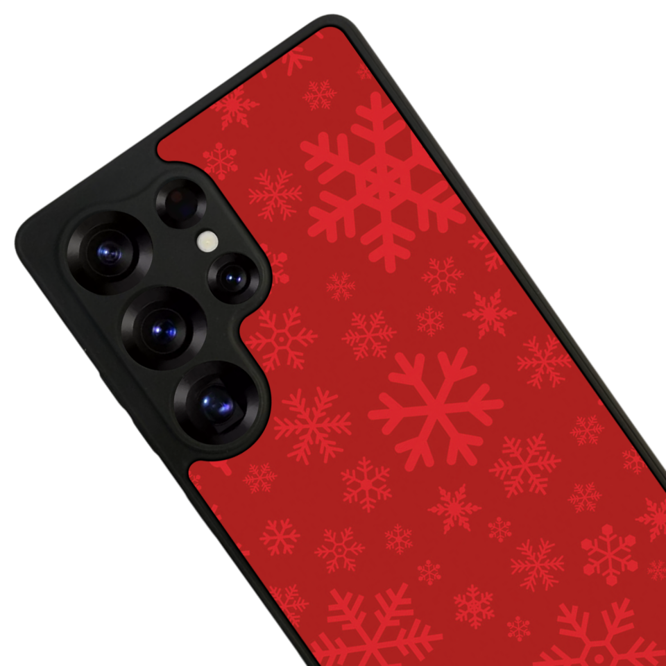 Samsung Galaxy S25 Ultra Uyumlu Yilbasi Christmas Tasarımlı Glossy Premium Kılıf
