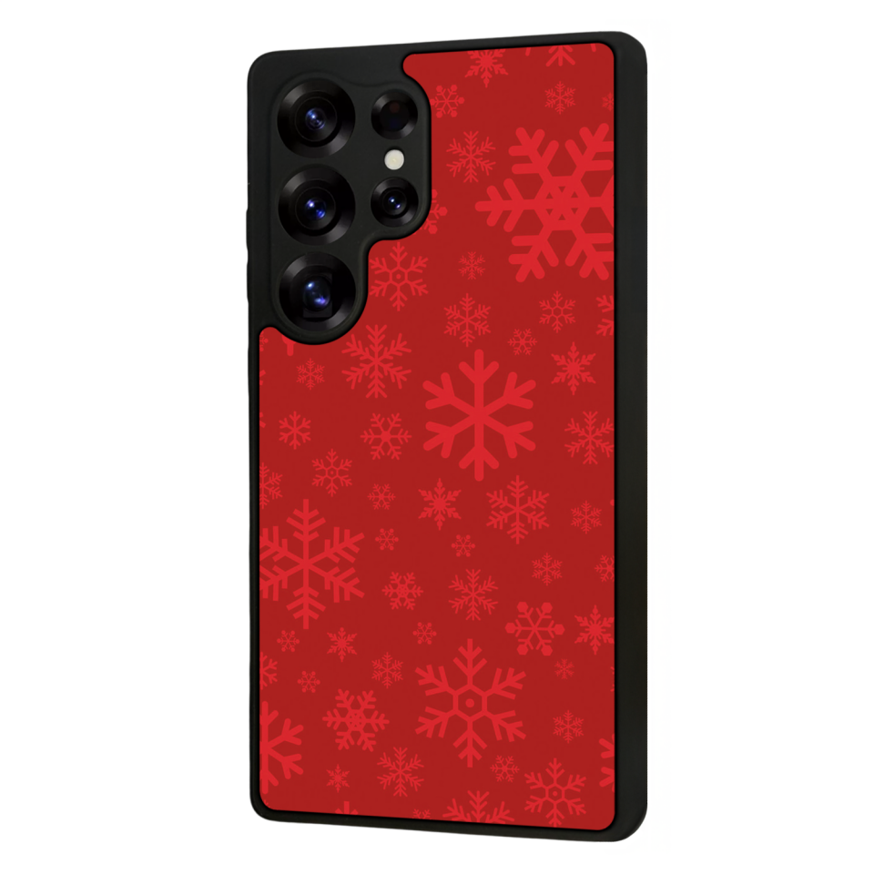 Samsung Galaxy S25 Ultra Uyumlu Yilbasi Christmas Tasarımlı Glossy Premium Kılıf