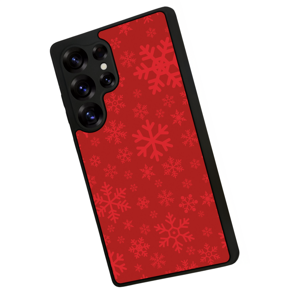 Samsung Galaxy S25 Ultra Uyumlu Yilbasi Christmas Tasarımlı Glossy Premium Kılıf