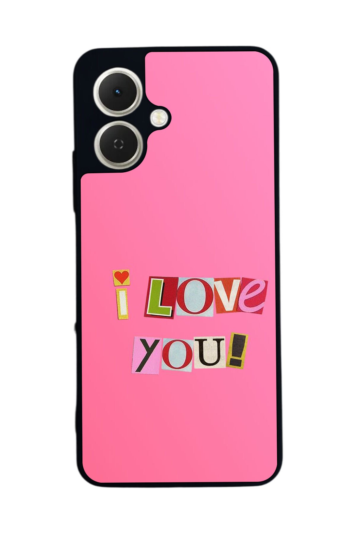 Tecno Spark GO 2 Uyumlu Kalp Love Tasarımlı Glossy Premium Kılıf
