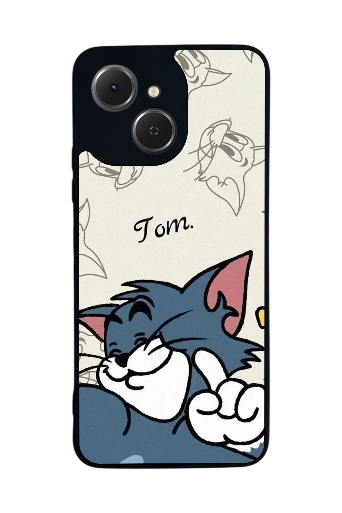 Tecno Spark 40C Uyumlu Tom And Jerry Tasarımlı Glossy Premium Kılıf
