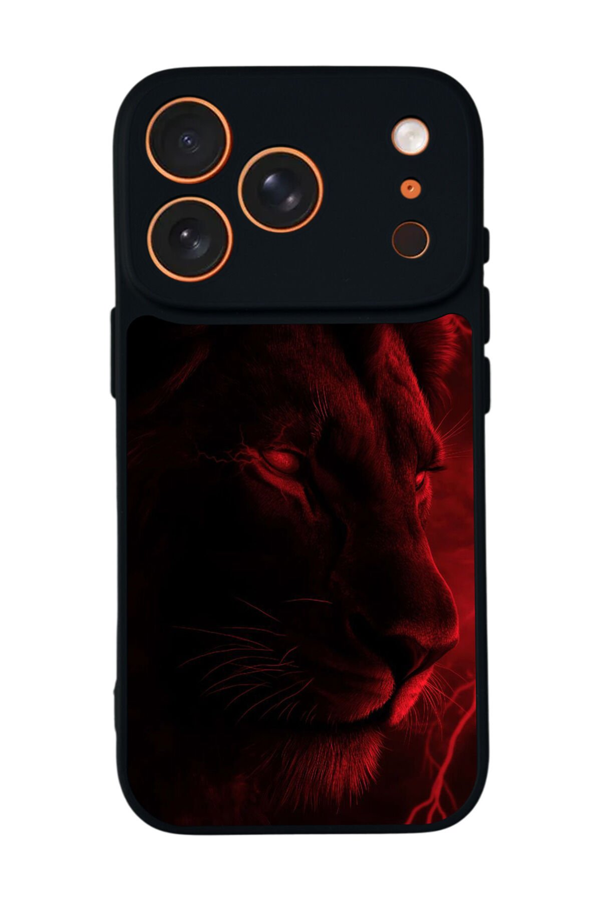 iPhone 17 Pro Uyumlu Aslan Tasarımlı Glossy Premium Kılıf