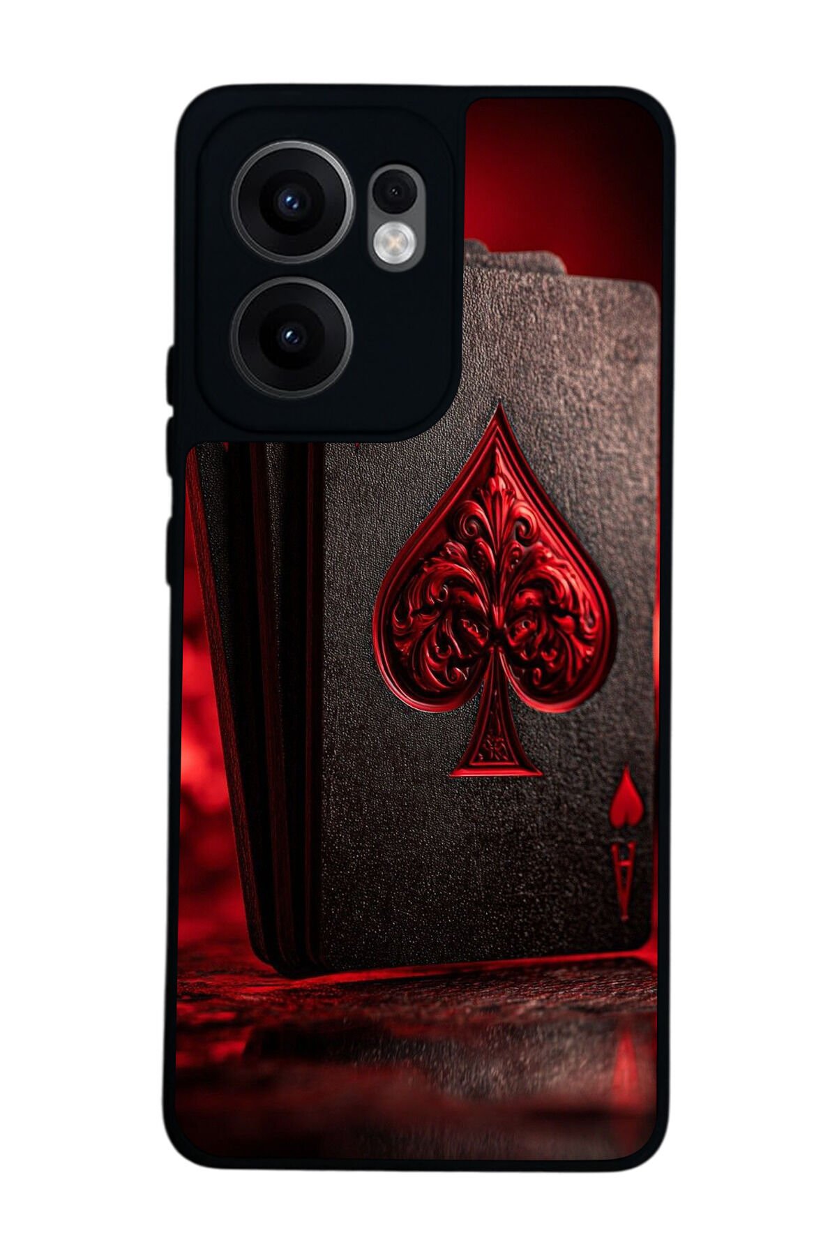 Oppo Reno 13F Uyumlu Kart Tasarımlı Glossy Premium Kılıf