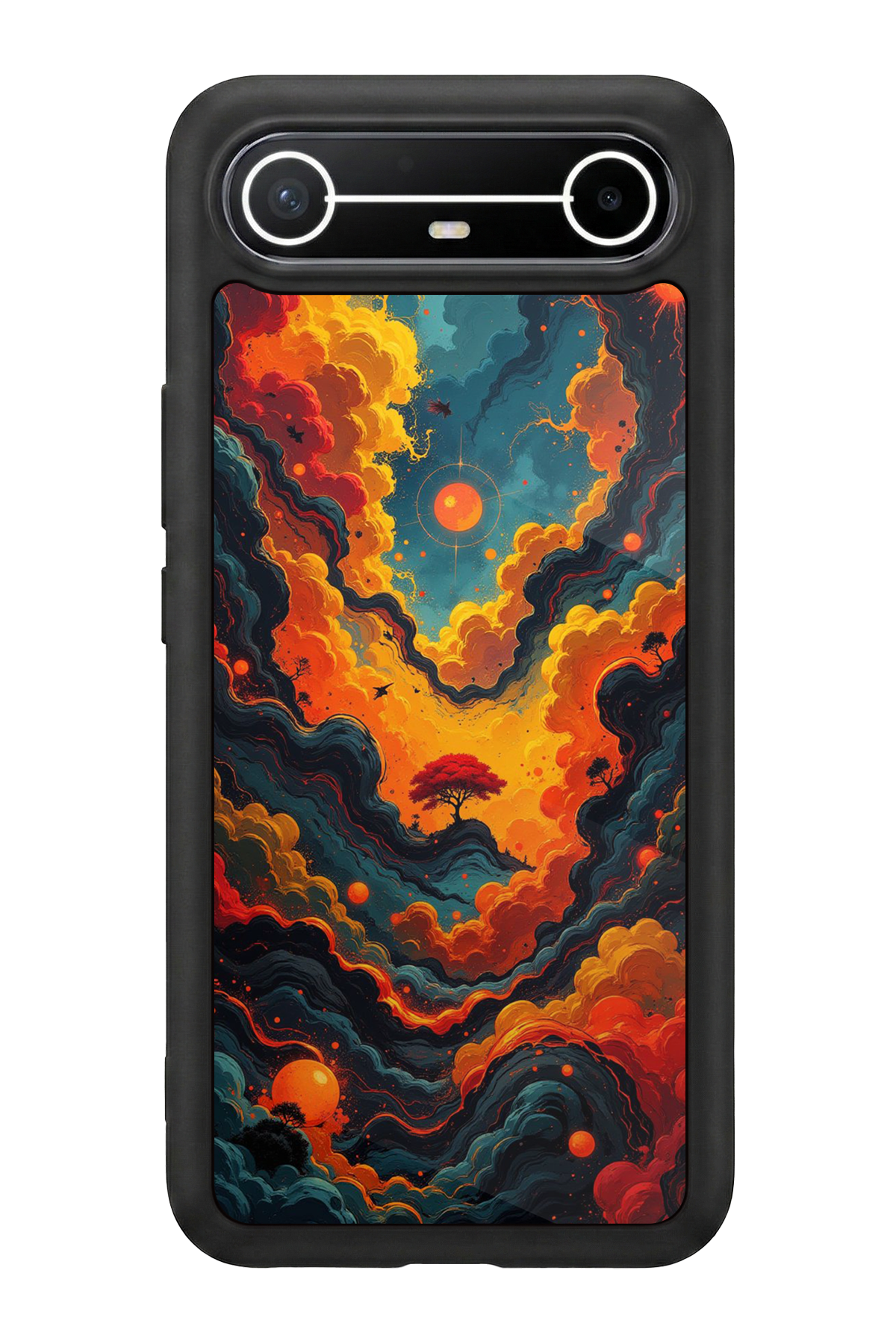 Tecno Spark Slim 5G Uyumlu Abstract Tasarımlı Glossy Premium Kılıf