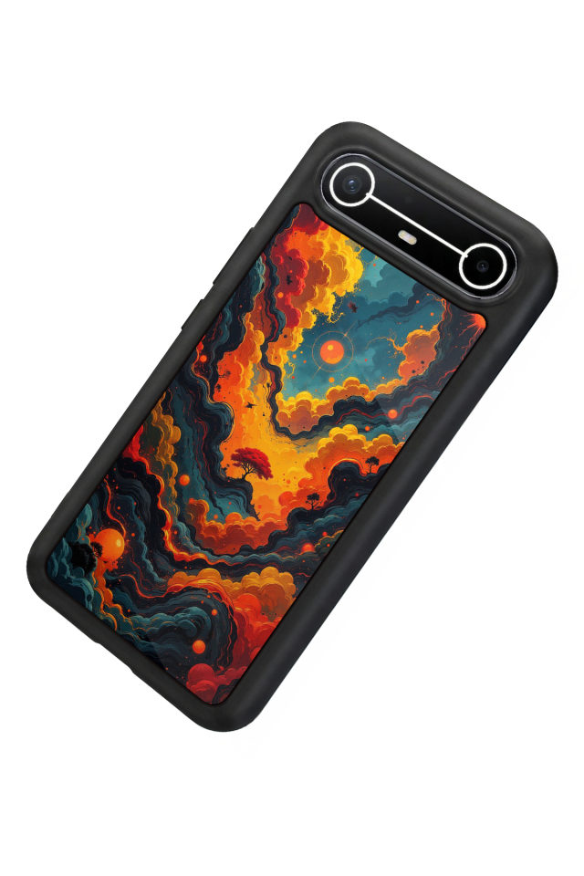 Tecno Spark Slim 5G Uyumlu Abstract Tasarımlı Glossy Premium Kılıf