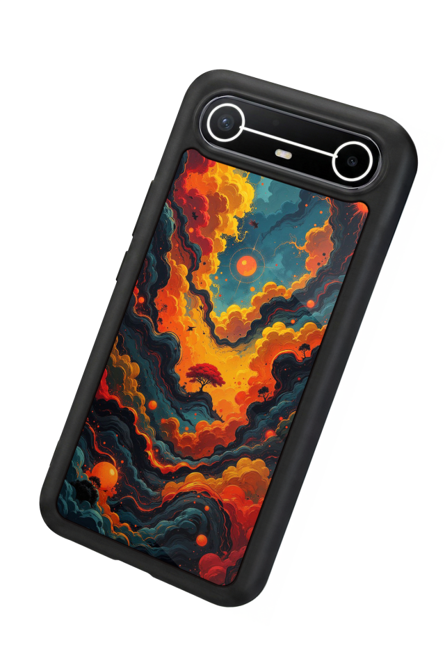 Tecno Spark Slim 5G Uyumlu Abstract Tasarımlı Glossy Premium Kılıf