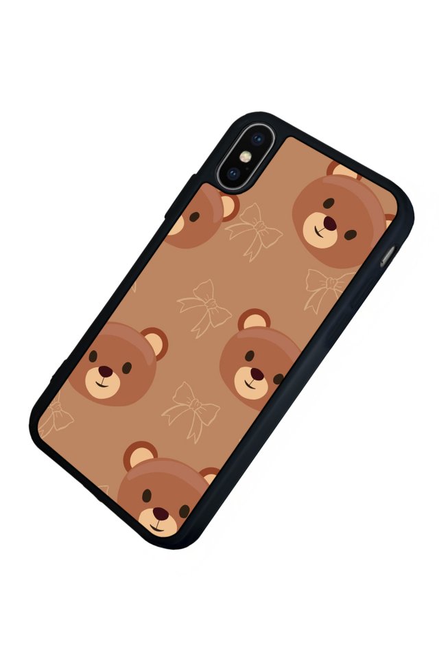 iPhone X/ XS Uyumlu Ayı Tasarımlı Glossy Premium Kılıf