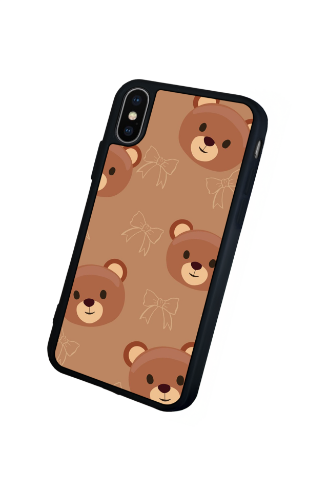 iPhone X/ XS Uyumlu Ayı Tasarımlı Glossy Premium Kılıf