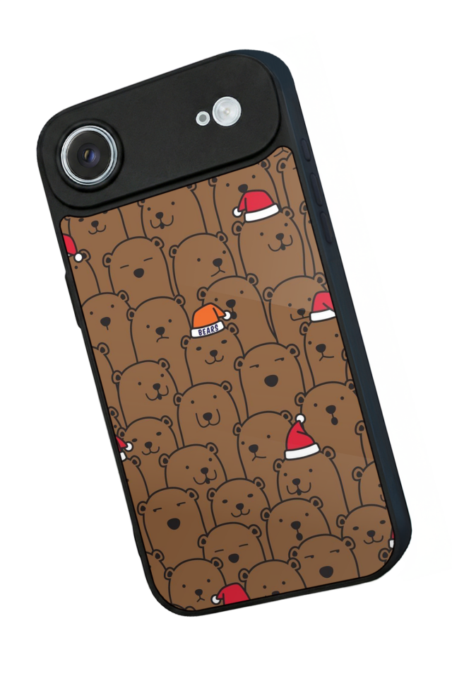 iPhone 17 Air Uyumlu Ayı Tasarımlı Glossy Premium Kılıf