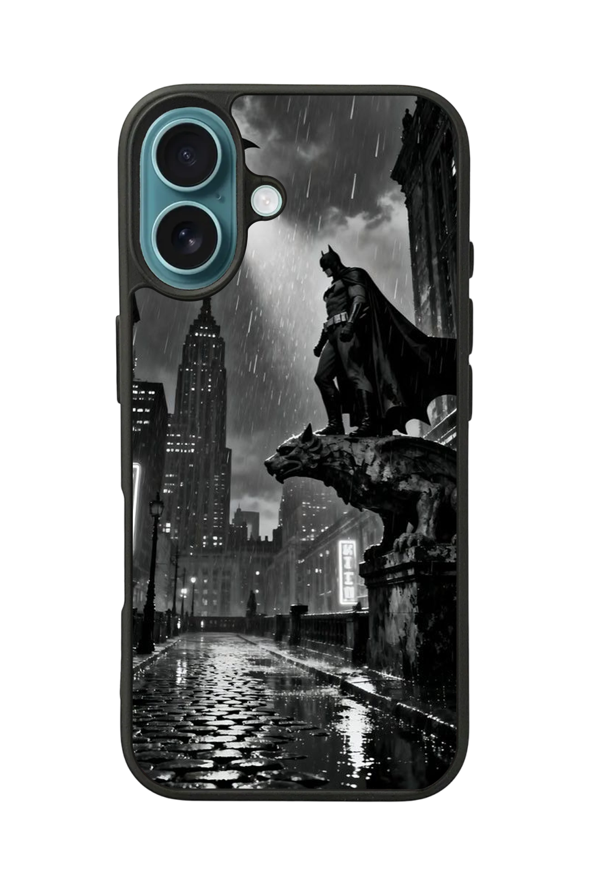 iPhone 16 Uyumlu Batman Tasarımlı Glossy Premium Kılıf