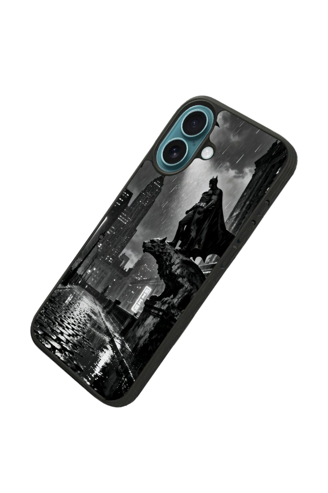 iPhone 16 Uyumlu Batman Tasarımlı Glossy Premium Kılıf