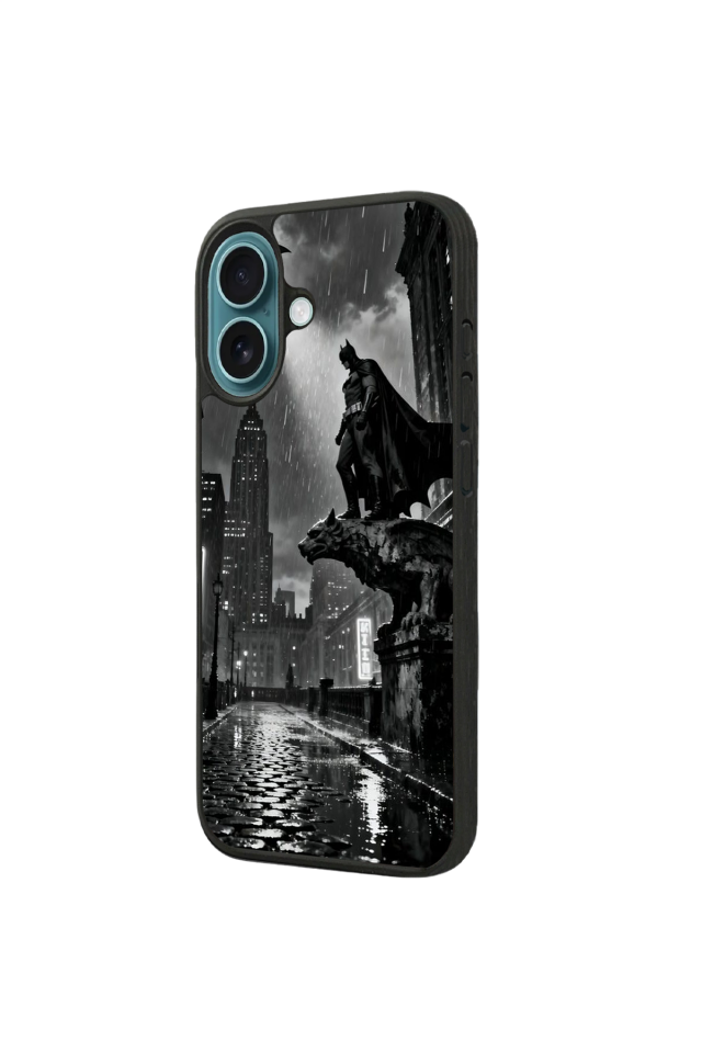 iPhone 16 Uyumlu Batman Tasarımlı Glossy Premium Kılıf