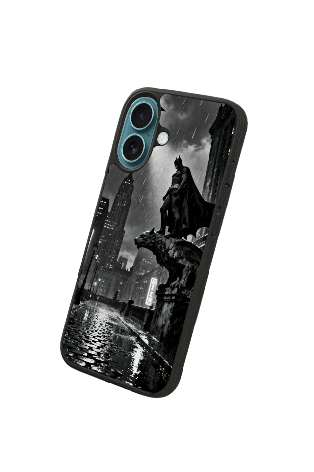 iPhone 16 Uyumlu Batman Tasarımlı Glossy Premium Kılıf