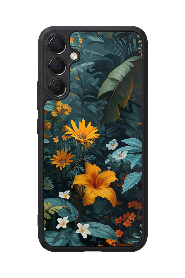 Samsung Galaxy A34 Uyumlu Botanik Tasarımlı Glossy Premium Kılıf
