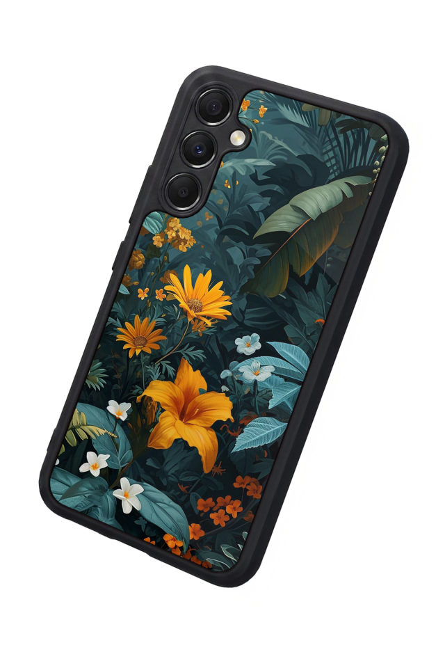Samsung Galaxy A34 Uyumlu Botanik Tasarımlı Glossy Premium Kılıf