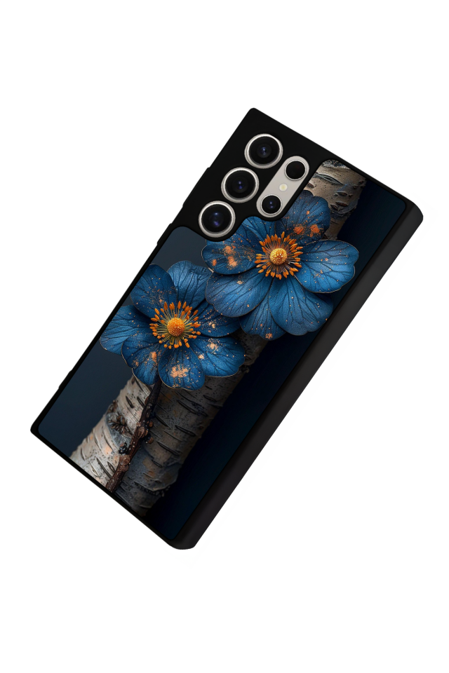 Samsung Galaxy S22 Ultra Uyumlu Cicek Tasarımlı Glossy Premium Kılıf