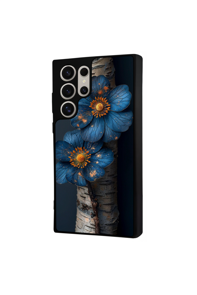 Samsung Galaxy S22 Ultra Uyumlu Cicek Tasarımlı Glossy Premium Kılıf